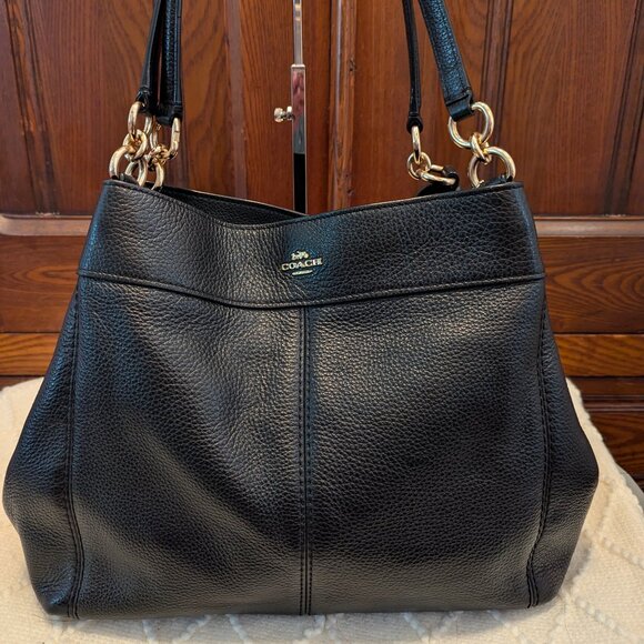 Coach F28997 Lexy Pebble Leather Shoulder Bag - Picture 2 of 15